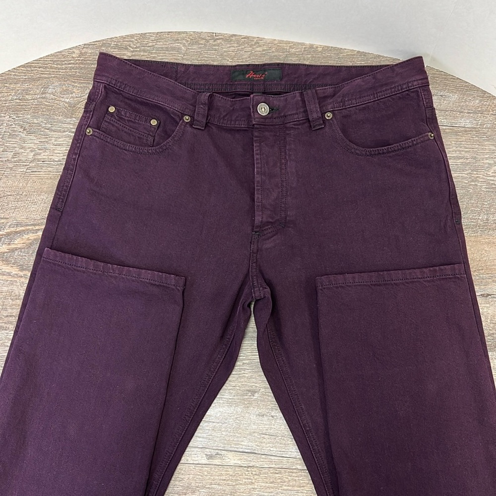 HAALA Men’s WINSTON SLIM Denim Jeans -Eggplant 36x34